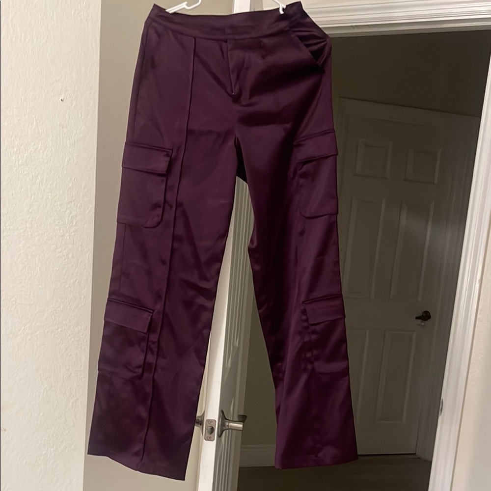 Women's Purple Cargo Pants